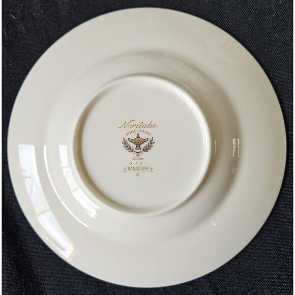 Noritake RANDOLPH Saucer Bone China 9721‎ Blue Floral Vintage Japan Thanksgiving - Picture 3 of 3